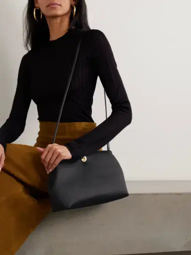 Liffner Leather-trimmed Satin Clutch | Thumbnail 2 Liffner Leather-trimmed Satin Clutch | Thumbnail 2