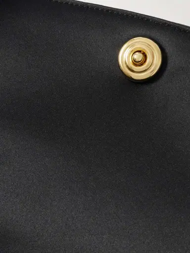 Liffner Leather-trimmed Satin Clutch | Thumbnail 4 Liffner Leather-trimmed Satin Clutch | Thumbnail 4