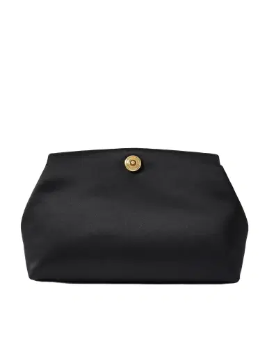 Liffner Leather-trimmed Satin Clutch | Thumbnail 1 Liffner Leather-trimmed Satin Clutch | Thumbnail 1