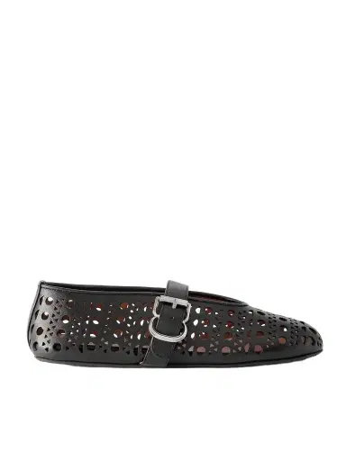 Alaïa Perforated Leather Ballet Pumps | Thumbnail 1