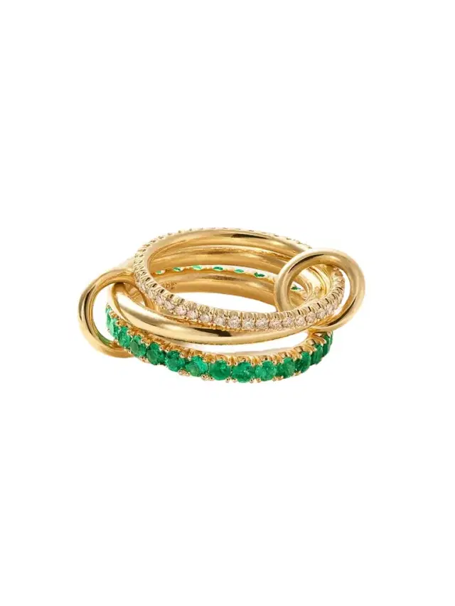 Norah 18-karat Gold, Emerald And Diamond Ring