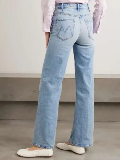 Mother The Hustler Roller Sneak High-rise Wide-leg Jeans | Thumbnail 4