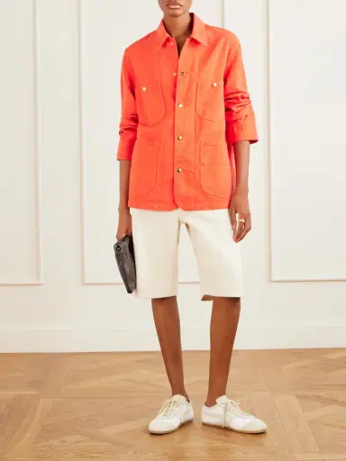 Auralee Wool, Cotton And Linen-blend Jacket | Thumbnail 2 Auralee Wool, Cotton And Linen-blend Jacket | Thumbnail 2