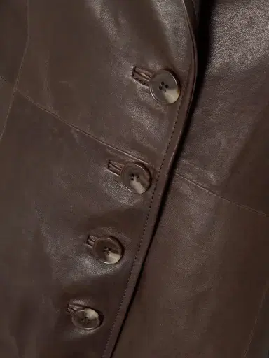 Nour Hammour Monica Paneled Leather Blazer | Thumbnail 4