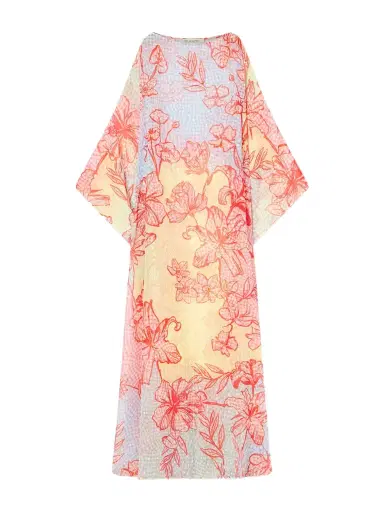 Mary Katrantzou Printed Fil Coupé Organza Kaftan | Thumbnail 1