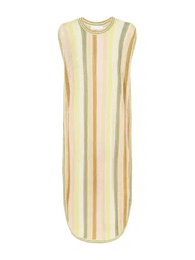 Zimmermann Indra Striped Crocheted Cotton Coverup | Thumbnail 1 Zimmermann Indra Striped Crocheted Cotton Coverup | Thumbnail 1