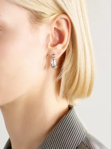 L’Atelier Nawbar Buoy 18-karat White And Yellow Gold Diamond Hoop Earrings | Thumbnail 2 L’Atelier Nawbar Buoy 18-karat White And Yellow Gold Diamond Hoop Earrings | Thumbnail 2