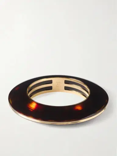 Jacques Marie Mage + Loulou De La Falaise Rhoda Gold-plated Acetate Bangle | Thumbnail 3