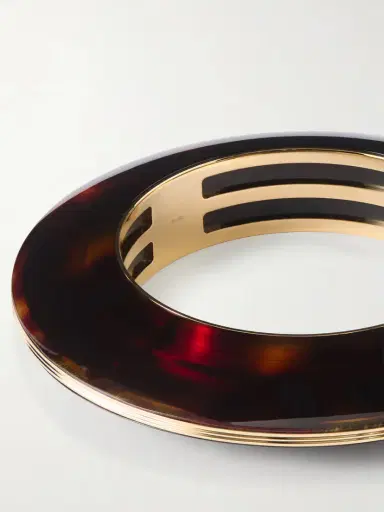 Jacques Marie Mage + Loulou De La Falaise Rhoda Gold-plated Acetate Bangle | Thumbnail 4