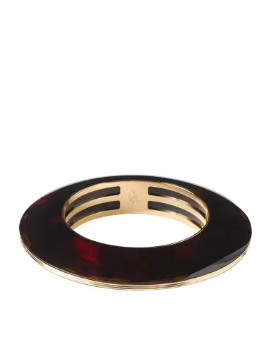Jacques Marie Mage + Loulou De La Falaise Rhoda Gold-plated Acetate Bangle | Thumbnail 1