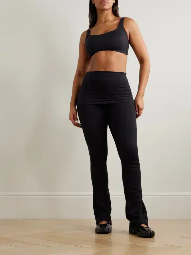 Skims + Nike Foldover Slim Flare Legging - Obsidian | Thumbnail 2 Skims + Nike Foldover Slim Flare Legging - Obsidian | Thumbnail 2