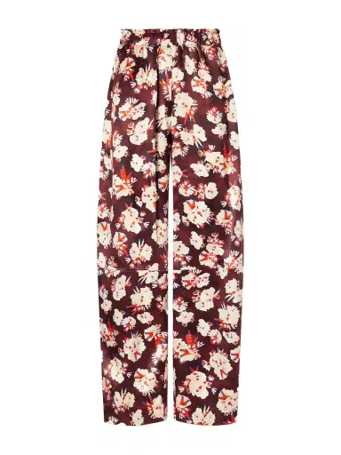 Rabanne Floral-print Wide-leg Silk Pants | Thumbnail 1