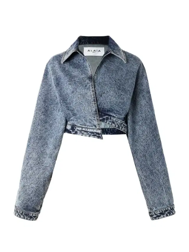 Cropped Asymmetric Denim Jacket Cropped Asymmetric Denim Jacket