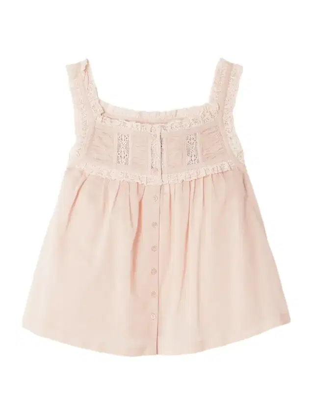 Fidella Cropped Lace-trimmed Organic Cotton-voile Top