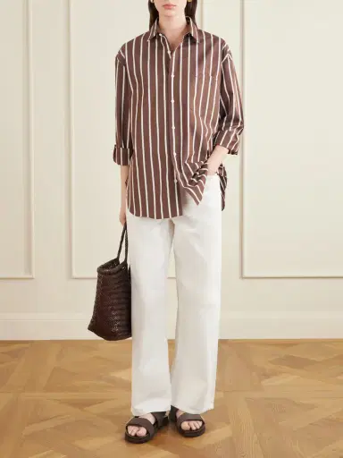 Matteau Striped Organic Cotton-poplin Shirt | Thumbnail 2