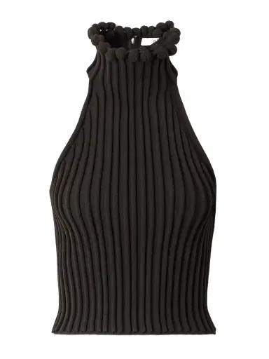 Alaïa Cropped Ribbed-knit Top | Thumbnail 1 Alaïa Cropped Ribbed-knit Top | Thumbnail 1