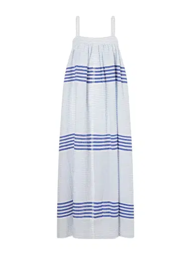 Lemlem Eda Striped Cotton-gauze Midi Dress | Thumbnail 1 Lemlem Eda Striped Cotton-gauze Midi Dress | Thumbnail 1