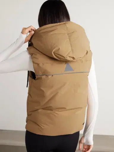 Moncler Grenoble Arolla Hooded Appliquéd Quilted Shell Down Vest | Thumbnail 3 Moncler Grenoble Arolla Hooded Appliquéd Quilted Shell Down Vest | Thumbnail 3
