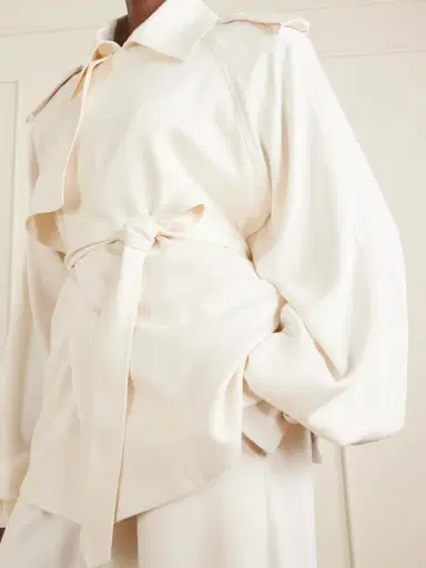 The Frankie Shop Eva Belted Gabardine Trench Coat | Thumbnail 5 The Frankie Shop Eva Belted Gabardine Trench Coat | Thumbnail 5