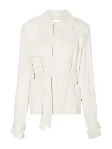 The Frankie Shop Eva Belted Gabardine Trench Coat | Thumbnail 1 The Frankie Shop Eva Belted Gabardine Trench Coat | Thumbnail 1