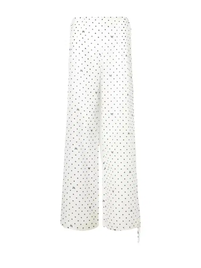 Kiki de Montparnasse Kiki Polka-dot Cotton And Silk-blend Balloon Pants