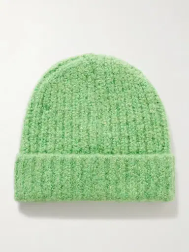 God’s True Cashmere Button-embellished Ribbed Cashmere-bouclé Beanie | Thumbnail 3