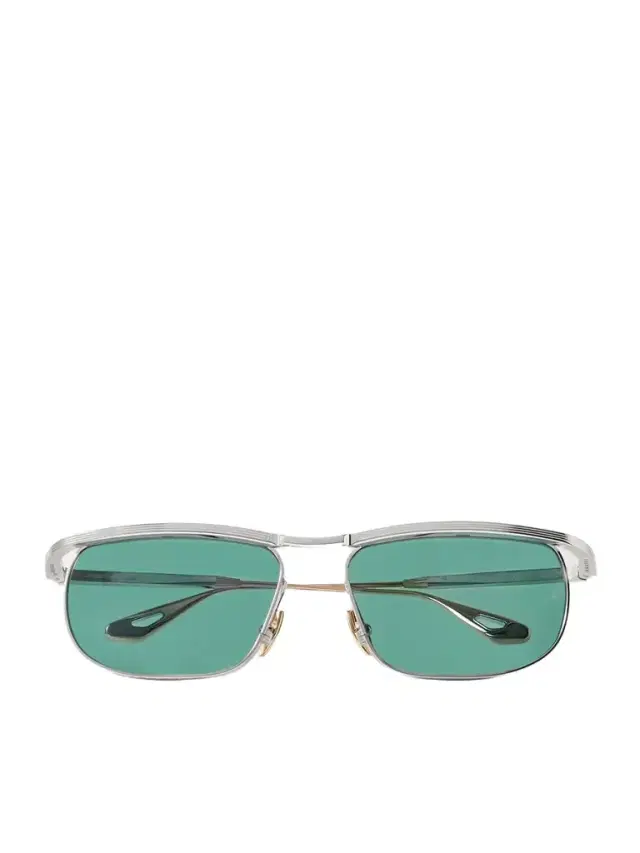 Jacques Marie Mage Melville D-frame Silver- And Gold-tone Metal Sunglasses