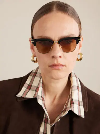 Jacques Marie Mage Sartre Round-frame Acetate And Metal Sunglasses | Thumbnail 2