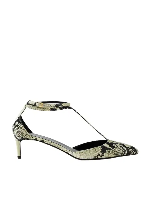 Mia Snake-effect Leather Pumps