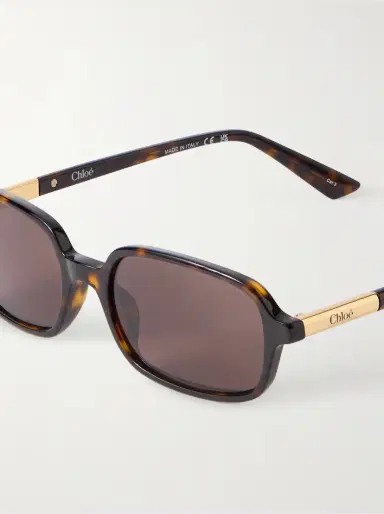 Chloé Judy Rectangle-frame Tortoiseshell Acetate Sunglasses | Thumbnail 5