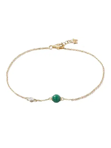 Mateo Dot 14-karat Gold, Malachite And Diamond Bracelet | Thumbnail 1