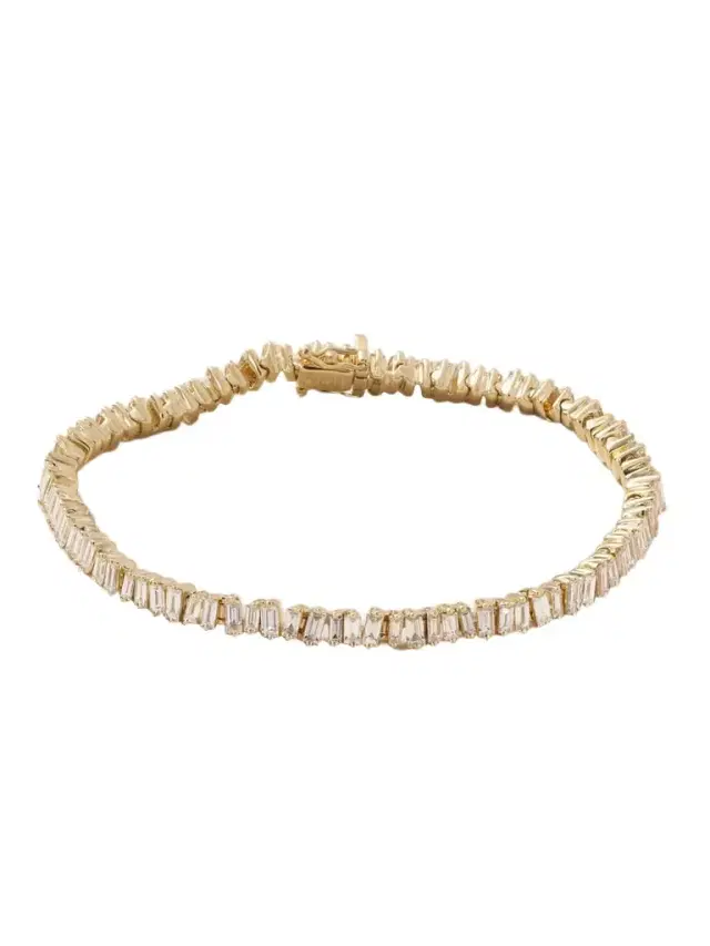 Suzanne Kalan 18-karat Gold Diamond Bracelet