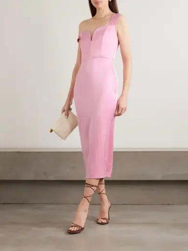 Alex Perry Off-the-shoulder Satin-crepe Midi Dress | Thumbnail 2