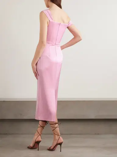 Alex Perry Off-the-shoulder Satin-crepe Midi Dress | Thumbnail 3