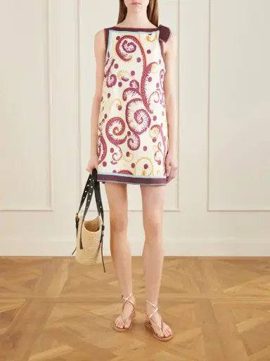ALÉMAIS Wilson Floral-print Linen And Silk-blend Twill Mini Dress | Thumbnail 2 ALÉMAIS Wilson Floral-print Linen And Silk-blend Twill Mini Dress | Thumbnail 2