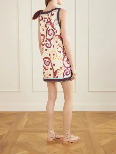 ALÉMAIS Wilson Floral-print Linen And Silk-blend Twill Mini Dress | Thumbnail 3 ALÉMAIS Wilson Floral-print Linen And Silk-blend Twill Mini Dress | Thumbnail 3
