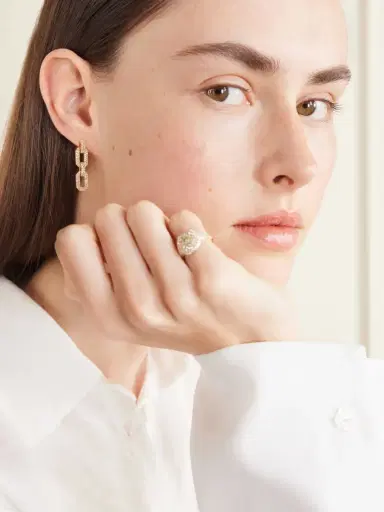 SHAY 18-karat Gold Diamond Earrings | Thumbnail 2