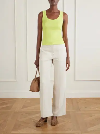 FLORE FLORE Hillie Organic Cotton-jersey Tank Top | Thumbnail 2