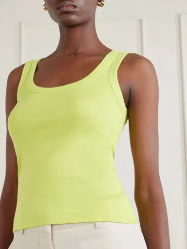 FLORE FLORE Hillie Organic Cotton-jersey Tank Top | Thumbnail 4