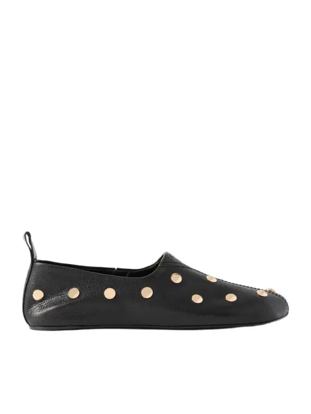 Chloé Rita Embellished Leather Ballet Flats