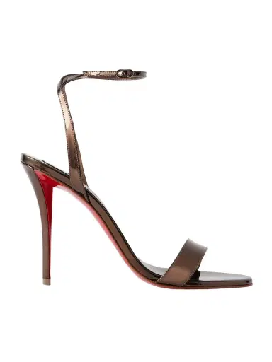 Christian Louboutin Miss Z 100 Metallic Patent-leather Sandals | Thumbnail 1 Christian Louboutin Miss Z 100 Metallic Patent-leather Sandals | Thumbnail 1