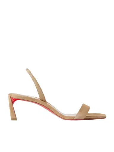 Christian Louboutin O Condora 55 Suede Slingback Sandals | Thumbnail 1 Christian Louboutin O Condora 55 Suede Slingback Sandals | Thumbnail 1