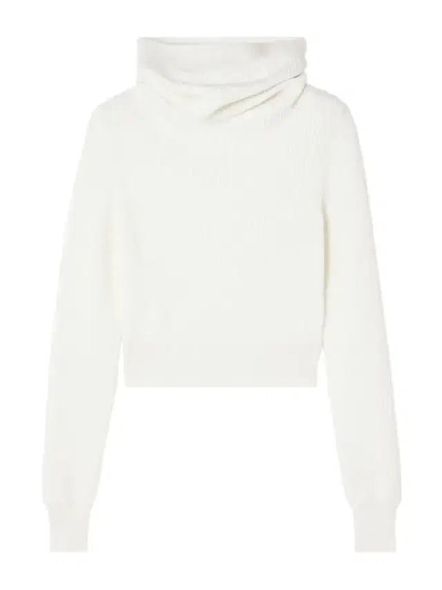 Hooded Cropped Ribbed Wool-blend Sweater