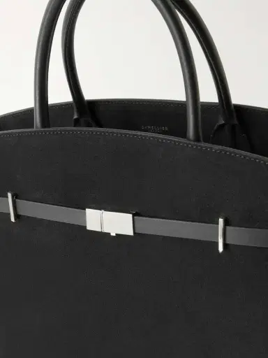 DeMellier The Hudson Leather-trimmed Suede Tote | Thumbnail 5 DeMellier The Hudson Leather-trimmed Suede Tote | Thumbnail 5