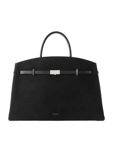 DeMellier The Hudson Leather-trimmed Suede Tote | Thumbnail 1 DeMellier The Hudson Leather-trimmed Suede Tote | Thumbnail 1