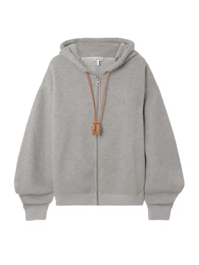 Loewe Flamenco Leather-trimmed Cotton-blend Jersey Hoodie