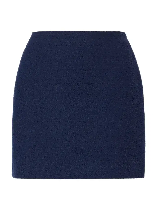 Cotton-blend Tweed Mini Skirt