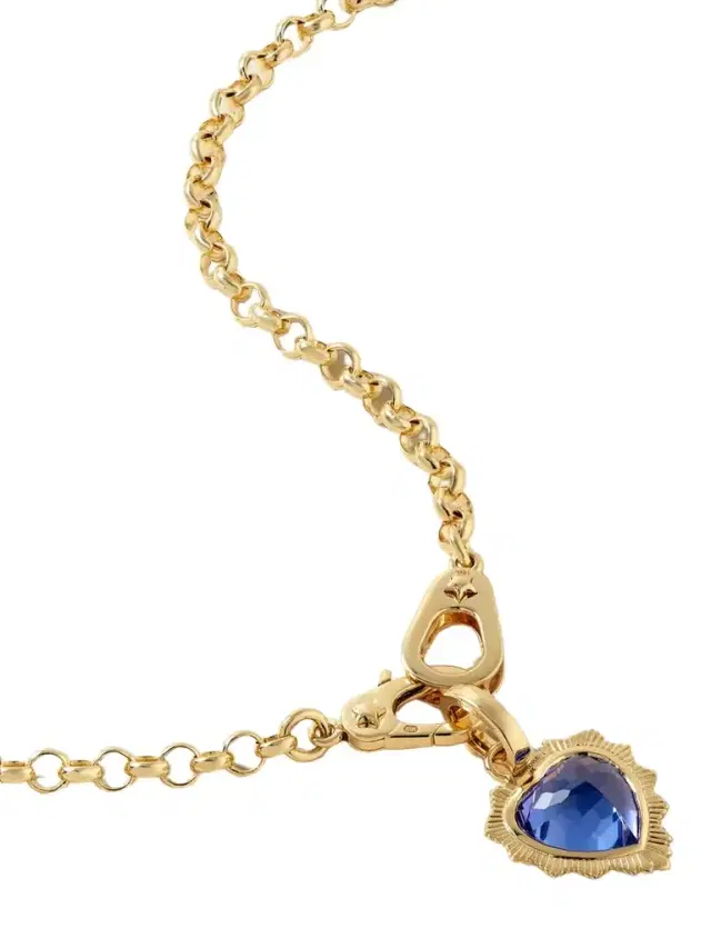 Foundrae Heart 18-karat Gold Tanzanite Necklace