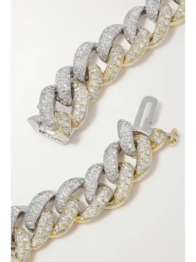 SHAY Essential 18-karat Yellow And White Gold Diamond Bracelet | Thumbnail 3 SHAY Essential 18-karat Yellow And White Gold Diamond Bracelet | Thumbnail 3