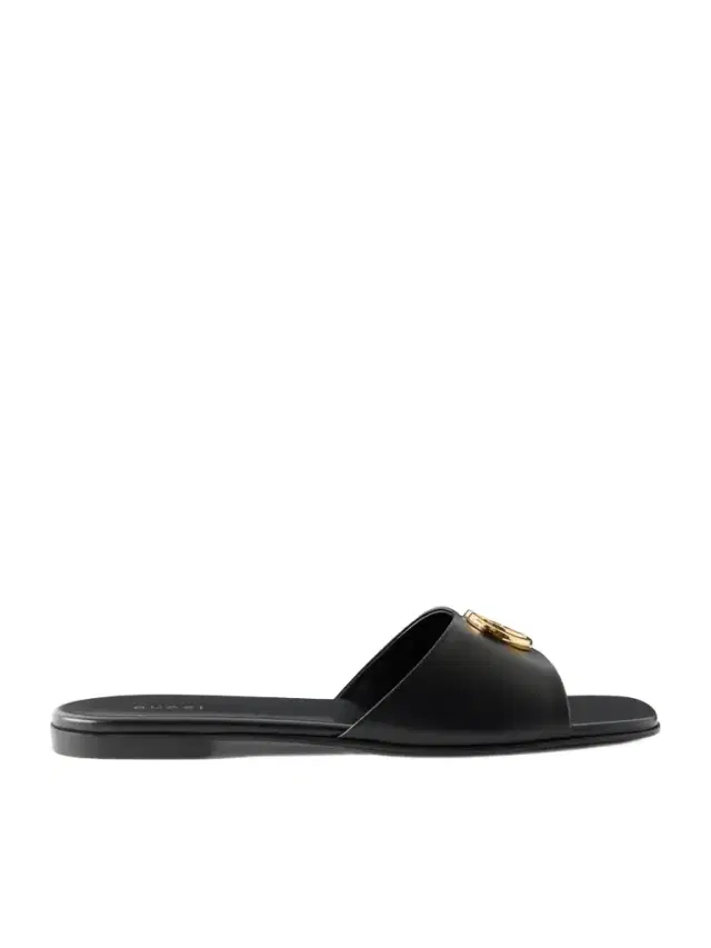 Logo-embellished Leather Slides